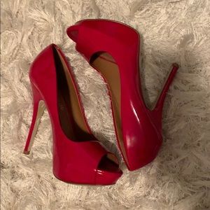 Aldo red pumps